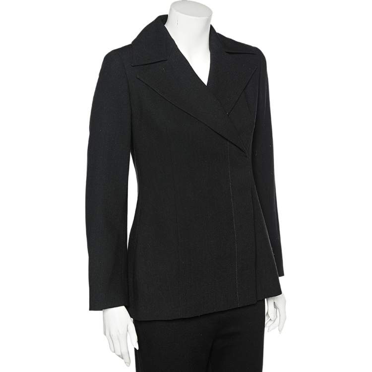 Pre Owned Max Mara Black Wool Blazer S