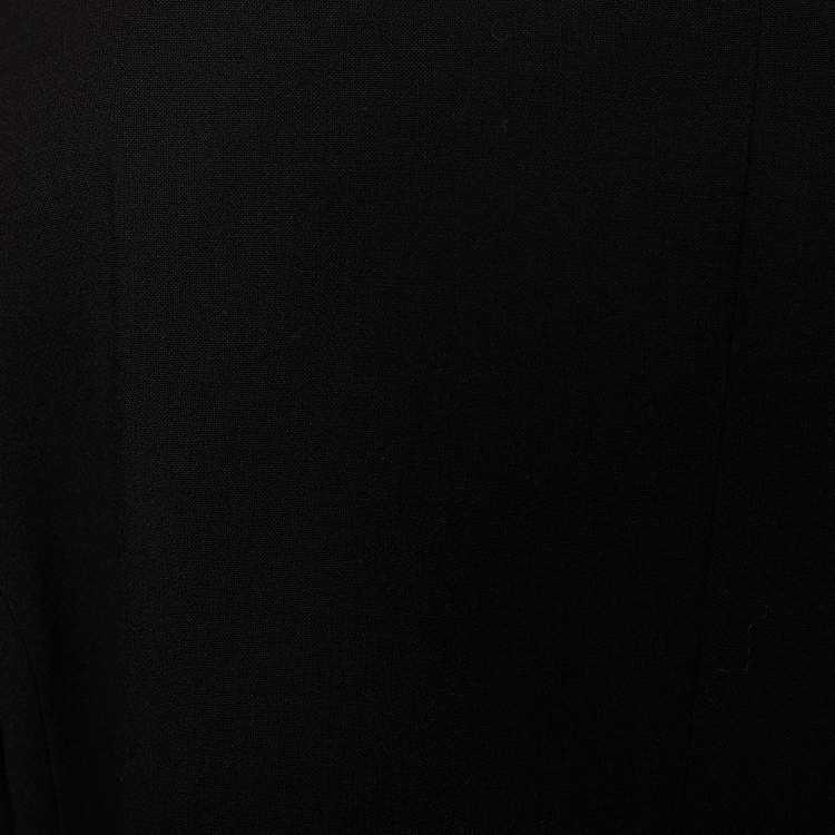 Pre Owned Max Mara Black Wool Single Breasted Suit XL