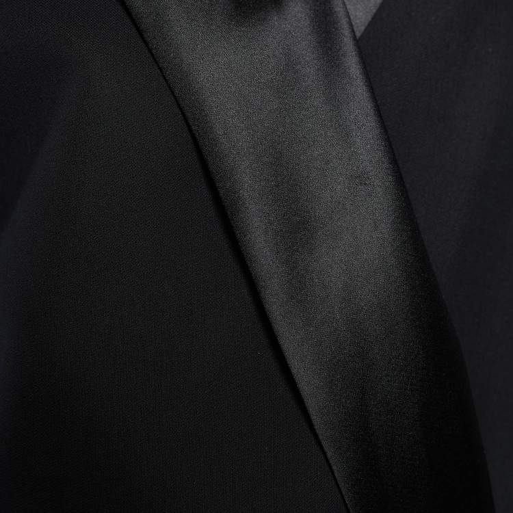 Pre Owned Max Mara Black Cotton Dover Wide-leg Cady Jumpsuit M