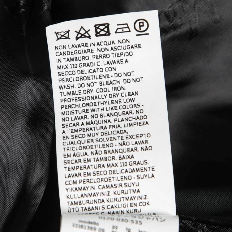 Pre Owned Max Mara Black Camel Hair Belted Wrap Coat L