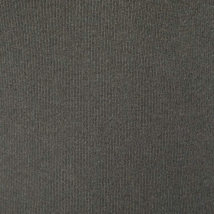 Pre Owned Max Mara Military Green Wool Cashmere Tank Top M