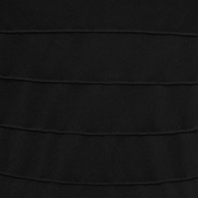 Pre Owned Max Mara Black Stretch Knit Long Sleeve Bodycon Dress S