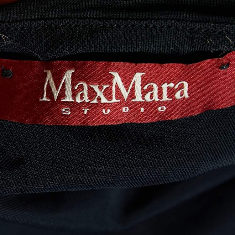 Pre Owned Max Mara Studio Black Jersey Sleeveless Tank Top M