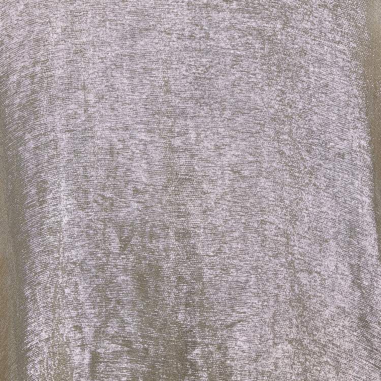 Pre Owned Max Mara Gold Lurex Silk Top L