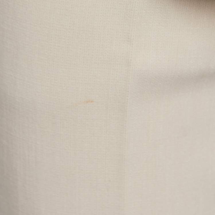 Pre Owned Max Mara Beige Wool Single-Breasted Suit S