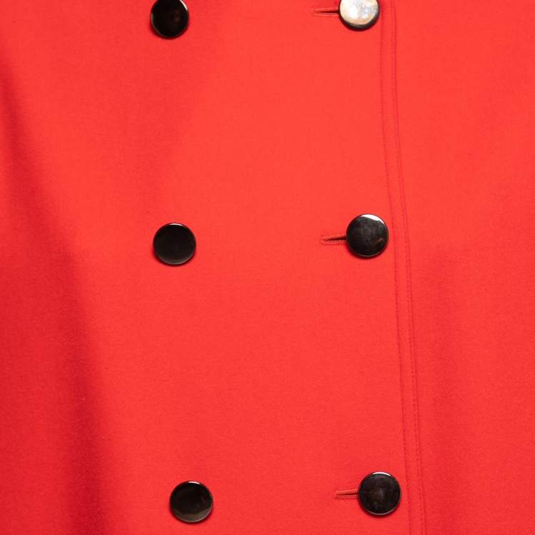 Pre Owned Max Mara Vintage Wool Double Breasted Coat S