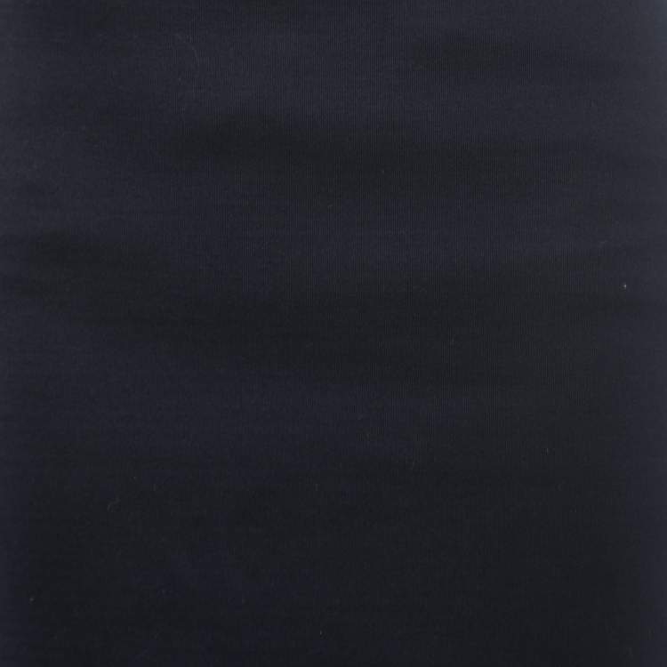 Pre Owned Max Mara Navy Blue Knit Pencil Skirt S