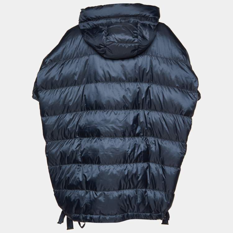 Max Mara Navy Blue Quilted Oversized Cape S Max Mara | TLC