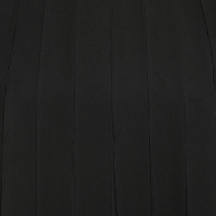 Pre Owned Max Mara Black Silk Hanging Detailed Sleeveless Blouse S
