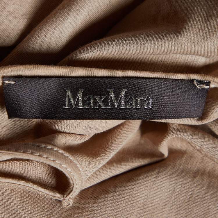 Pre Owned Max Mara Pink Floral Lace & Cotton Knit Embellished Detail Sleeveless Top M