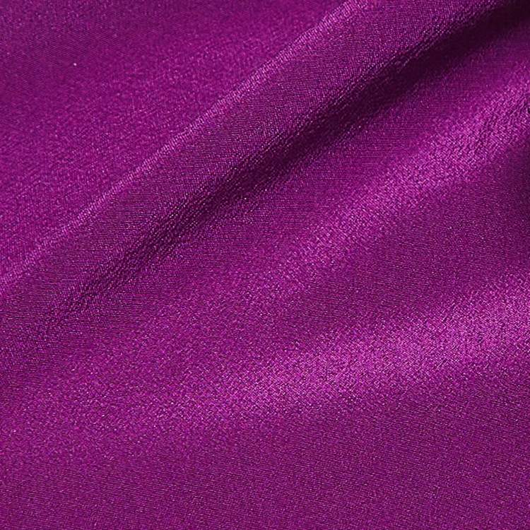 Pre Owned Max Mara Purple Silk and Rib Knit One shoulder Tie-Up Crop Top S