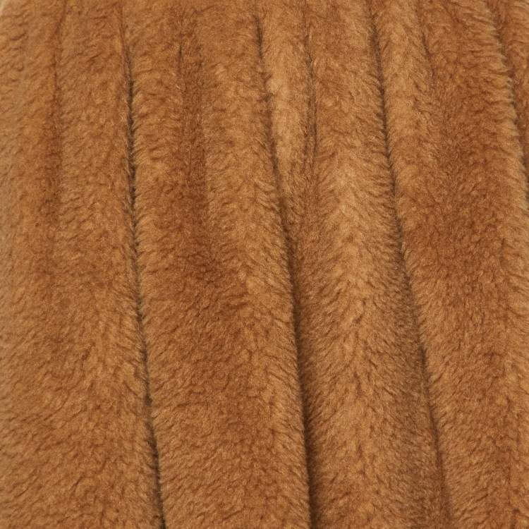 Pre Owned Max Mara Brown Camel Hair Mito Maxi Dress S