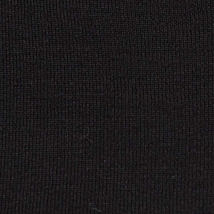 Pre Owned Max Mara Black Wool Knit Sleeveless Short Dress S