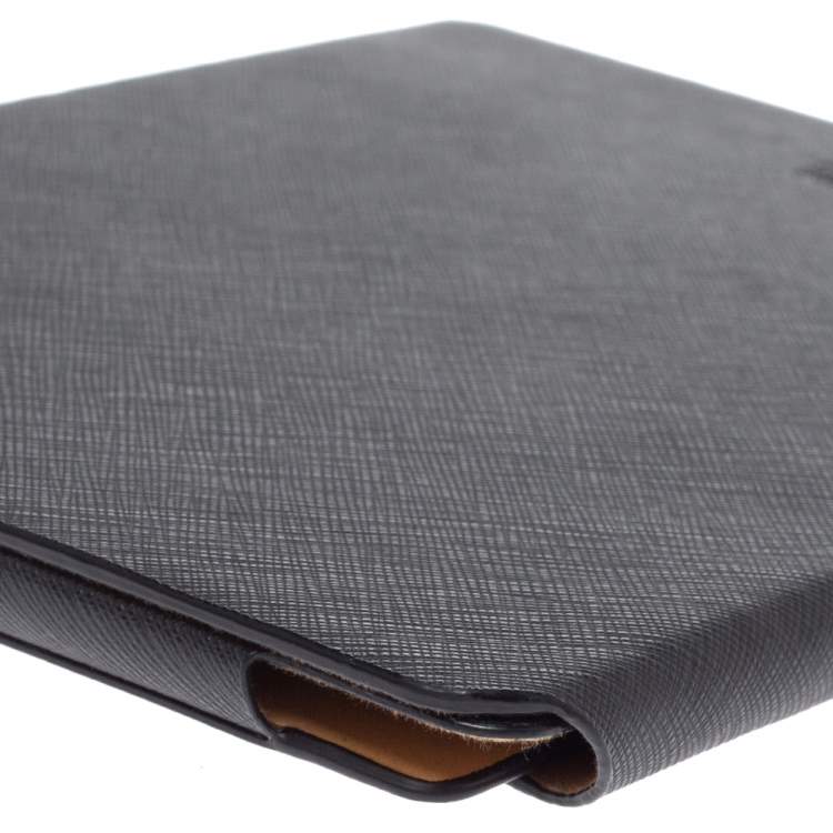 Pre Owned MCM Black Saffiano Leather Elda Ipad Case