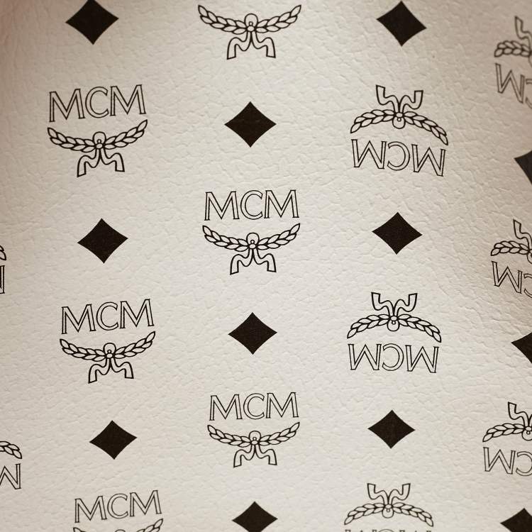 Pre Owned MCM Cognac Leather Medium Himmel Shopper Tote