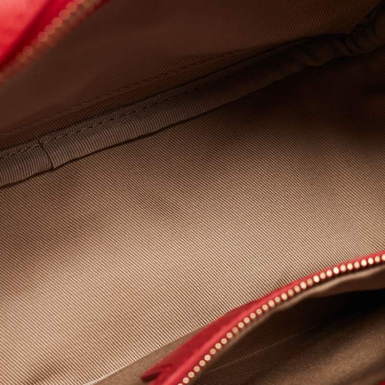 Pre Owned MCM Red Visetos Coated Canvas and Leather 'Year Of The Mouse' Camera Bag