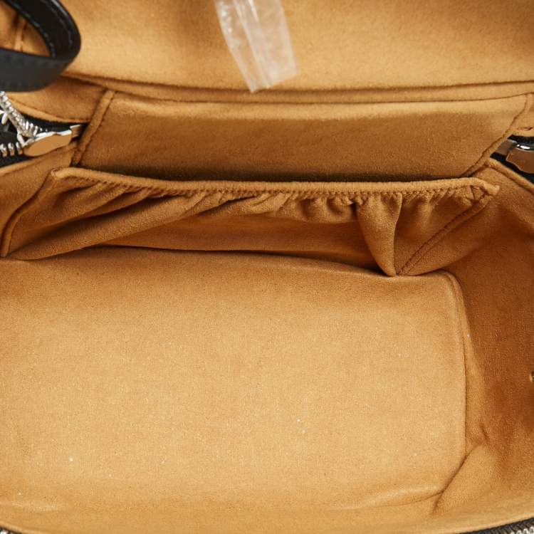 Pre Owned MCM Grey Vintage Monogram Jacquard Rockstar Vanity Bag