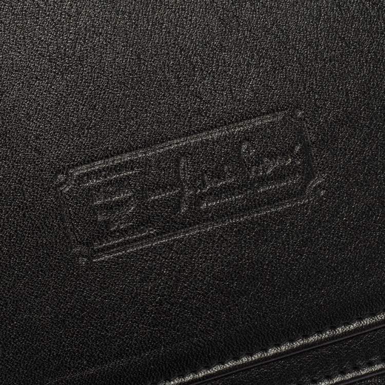 Pre Owned MCM Black Visetos Nylon and Leather Agenda Cover