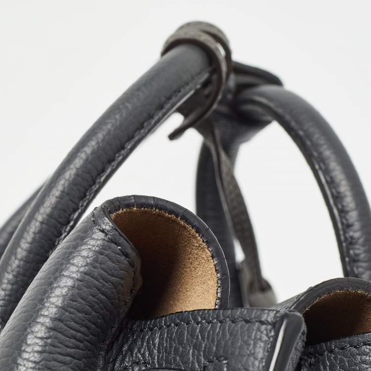 Pre Owned MCM Grey Leather Mini Milla Tote