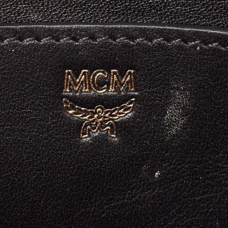 Pre Owned MCM Beige Visetos Coated Canvas and Leather Mini Stark Bebe Boo Backpack