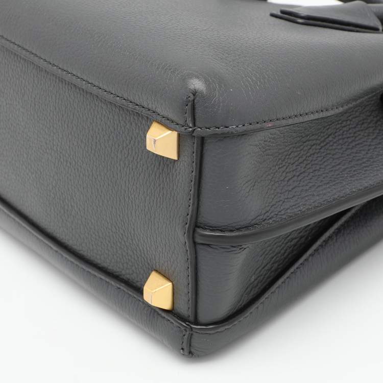 Pre Owned MCM Grey Leather Mini Milla Park Avenue Tote