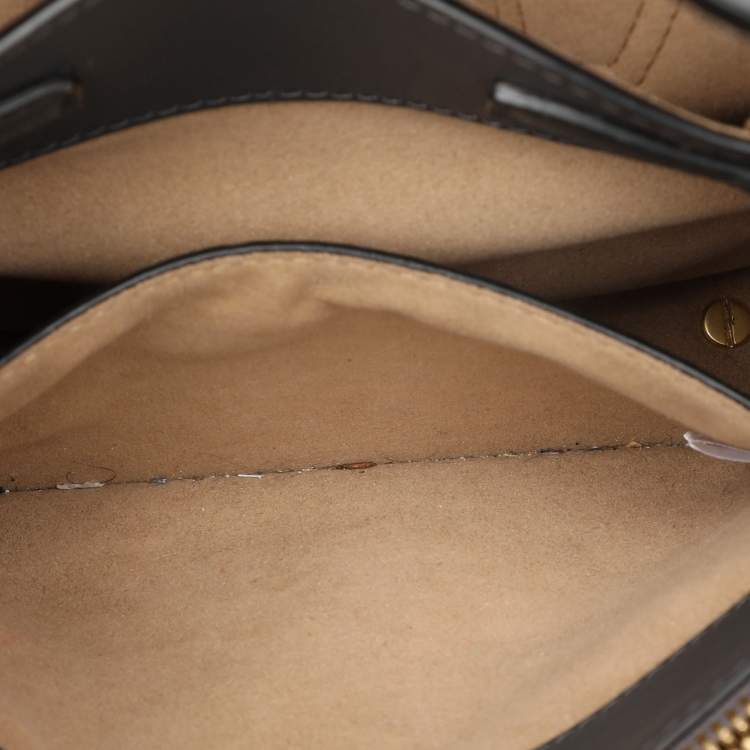 Pre Owned MCM Grey Leather Mini Milla Park Avenue Tote