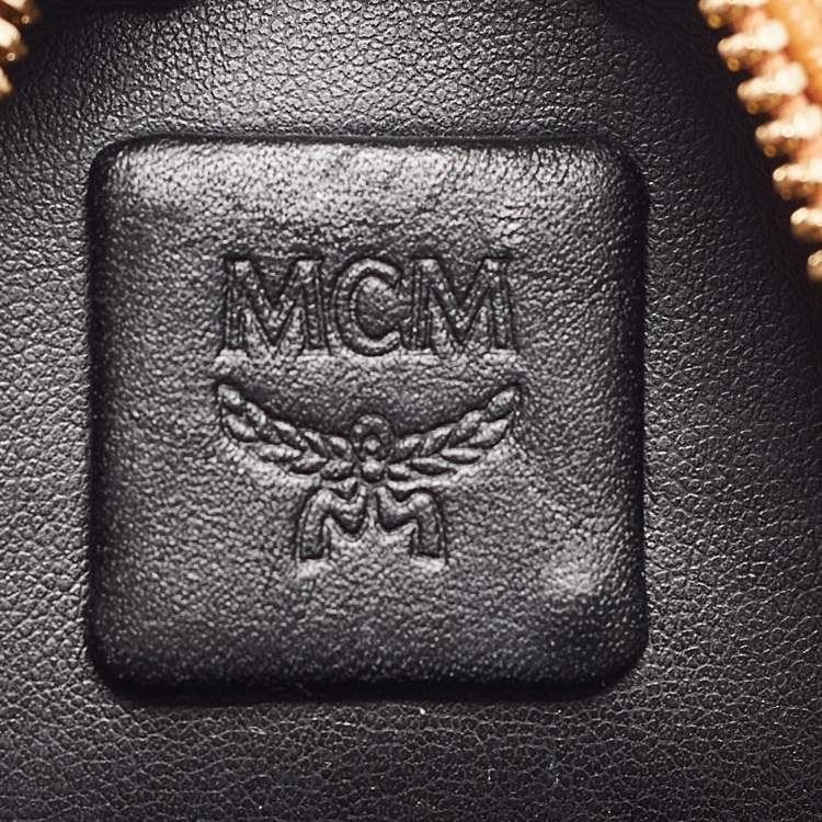 Pre Owned MCM Cognac Visetos Coated Canvas Mini Stark Bebe Boo Backpack