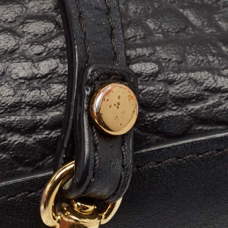 Pre Owned MCM Black Visetos Coated Canvas and Leather Camera Crossbody Bag