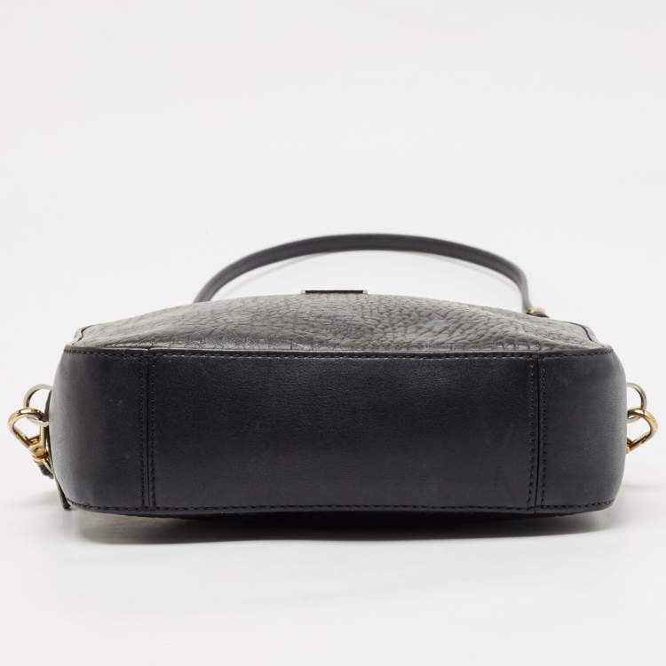 Pre Owned MCM Black Visetos Coated Canvas and Leather Camera Crossbody Bag