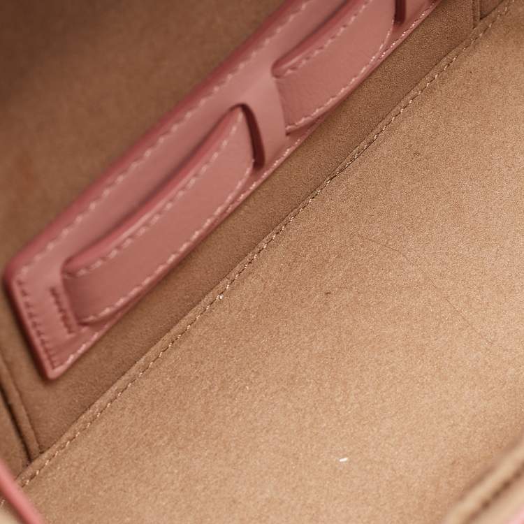 Pre Owned MCM Pink Visetos Coated Canvas and Leather Rockstar Vanity Case Bag