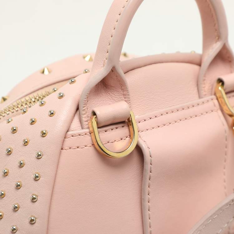 Pre Owned MCM Pink Leather X-mini Stark Bebe Boo Backpack