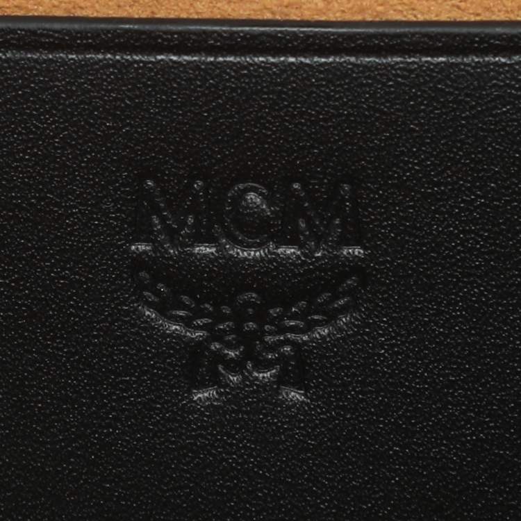 Pre Owned MCM Black Coated Canvas and Leather Berlin Box Bag