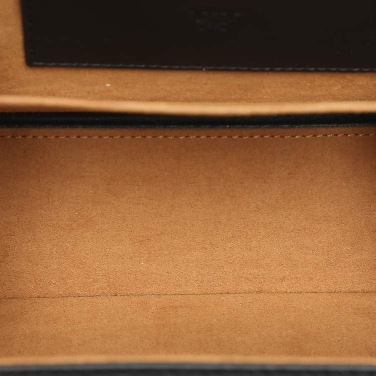 Pre Owned MCM Black Coated Canvas and Leather Berlin Box Bag