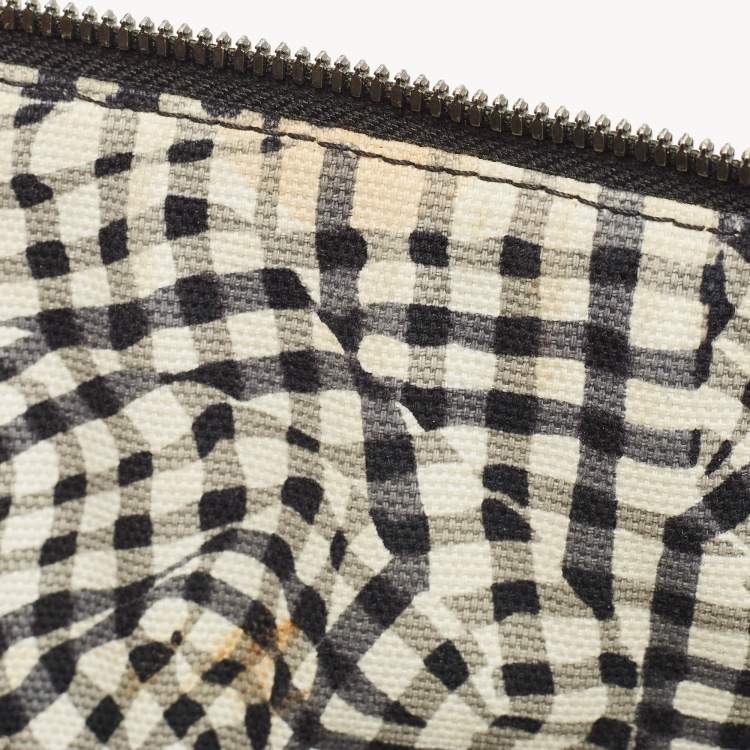 Pre Owned MCM Black Visetos Coated Canvas Slim Shoulder Bag