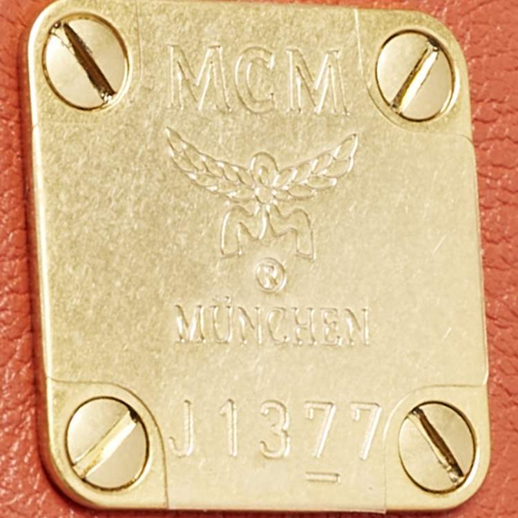 Pre Owned MCM Multicolor Visetos Coated Canvas, Calfhair and Leather Little Veronika Top Handle Bag