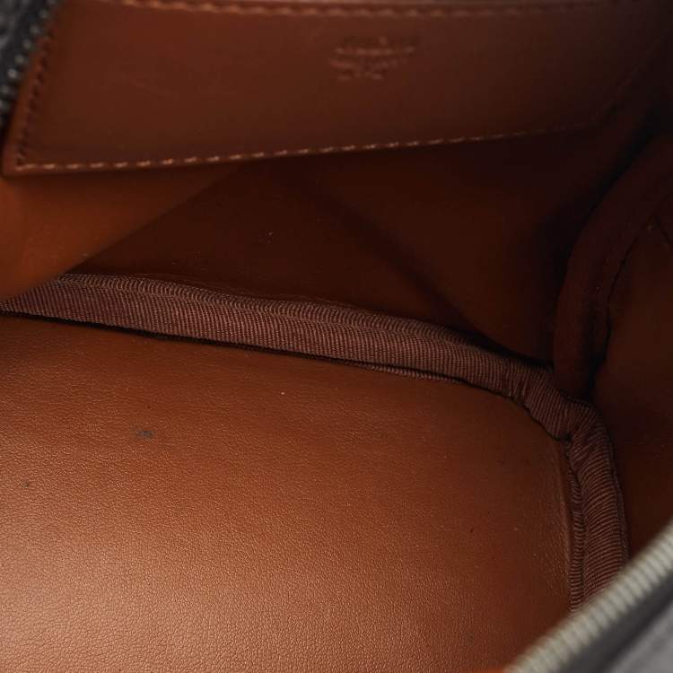 Pre Owned MCM Black Visetos Coated Canvas Mini Side Studs Stark Bebe Boo Backpack