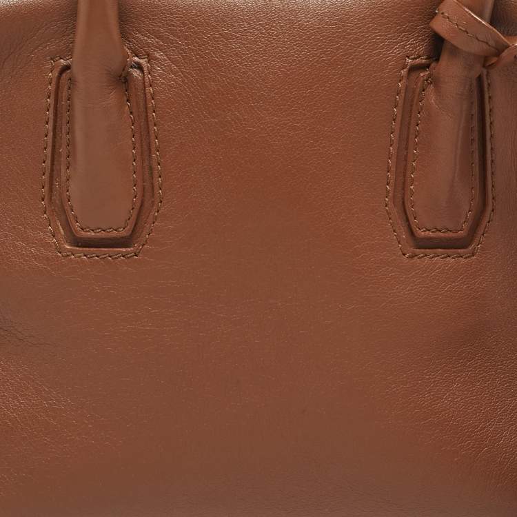 Pre Owned MCM Brown Leather Small Bowler Bag