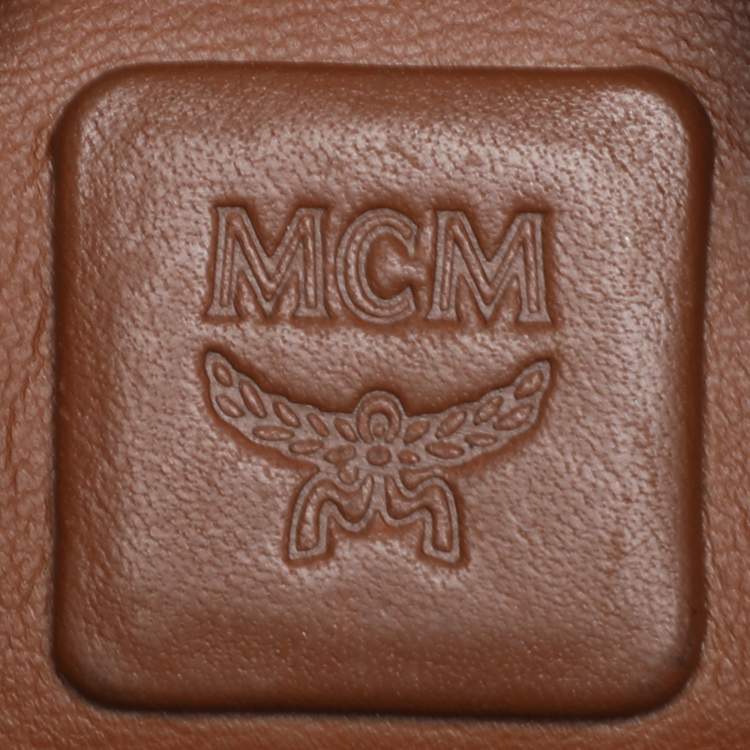 Pre Owned MCM Black Visetos Coated Canvas Mini Studded Stark-Bebe Boo Backpack