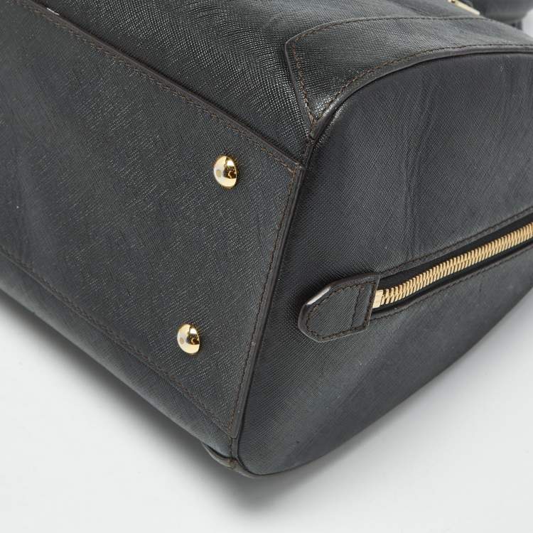 Pre Owned MCM Black Leather Nuovo Satchel