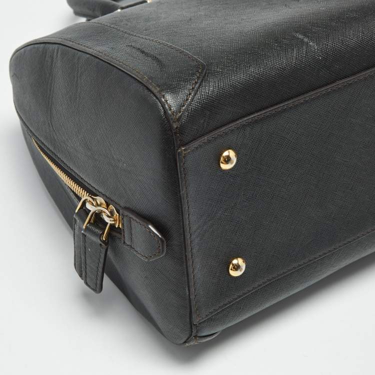 Pre Owned MCM Black Leather Nuovo Satchel