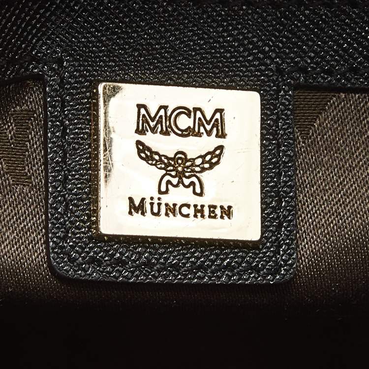 Pre Owned MCM Black Leather Nuovo Satchel