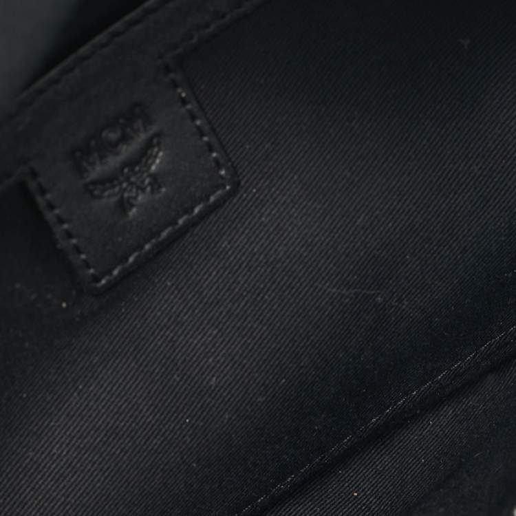 Pre Owned MCM Black Visetos Coated Canvas Fursten Belt Bag
