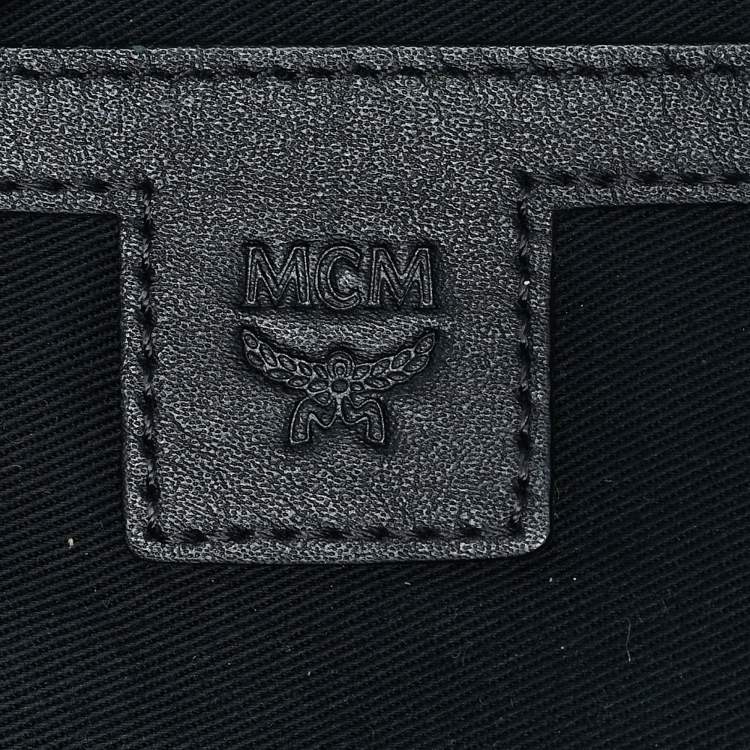 Pre Owned MCM Black Visetos Coated Canvas Fursten Belt Bag