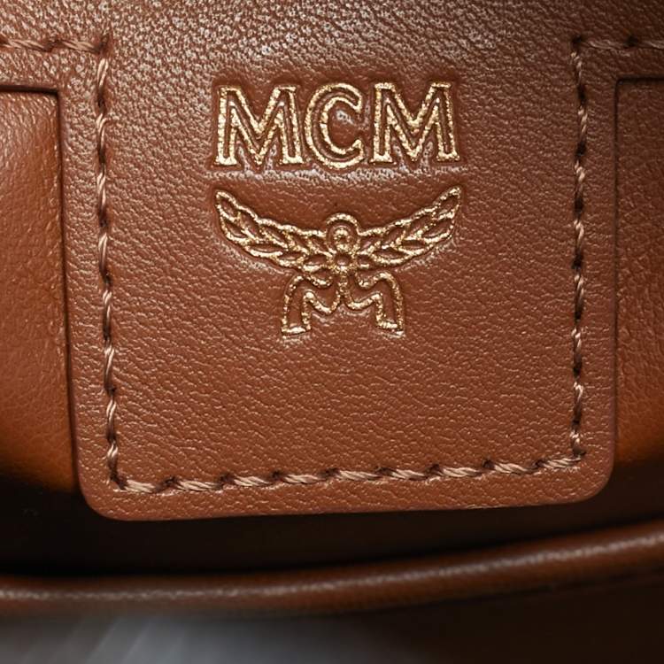 Pre Owned MCM Black Visetos Coated Canvas Small Side Studs Stark Backpack
