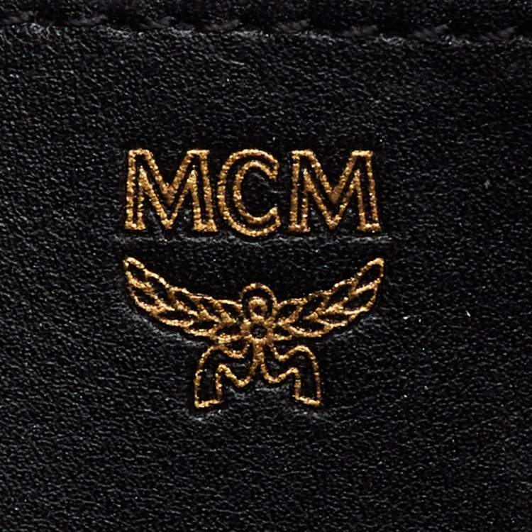 Pre Owned MCM Red Visetos Coated Canvas and Leather Side Stud X-Mini Stark Bebe Boo Backpack