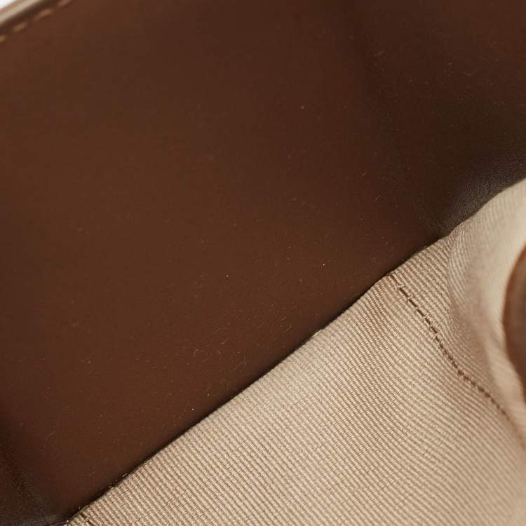 Pre Owned MCM Brown Leather Patricia Trifold Wallet