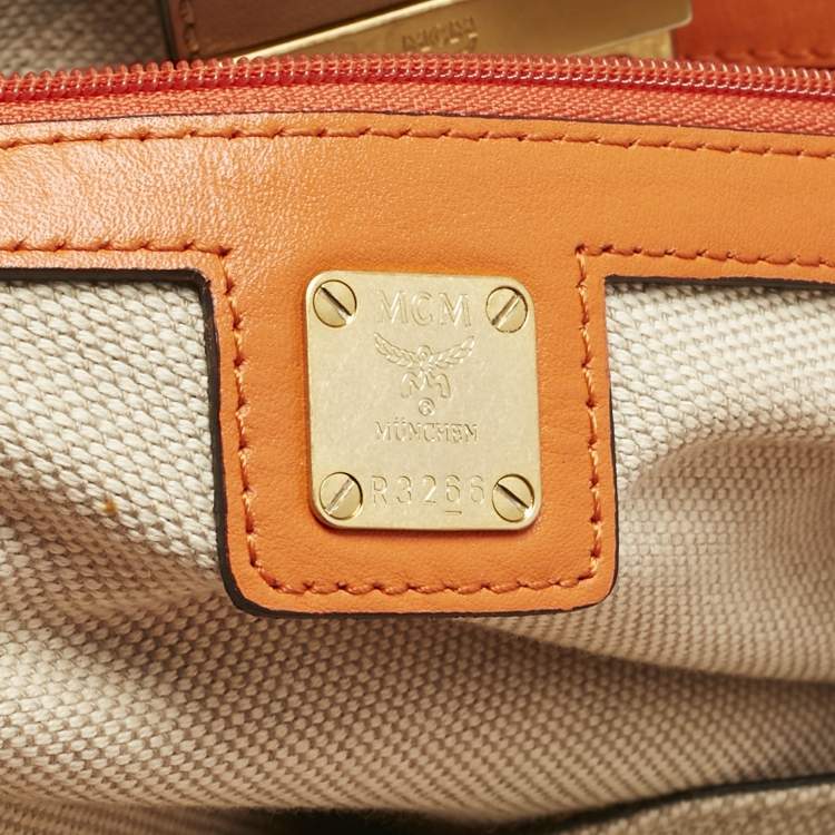 Pre Owned MCM Multicolor Visetos Coated Canvas and Leather Veronica Satchel