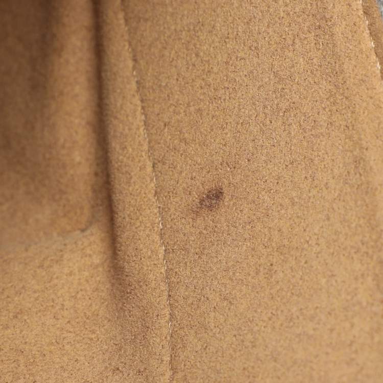 Pre Owned MCM Light Blue Leather Large Milla Tote