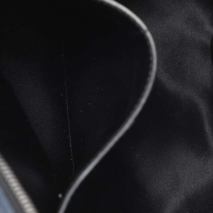 Pre Owned MCM Navy Blue Leather Diamond Studs Stark Backpack