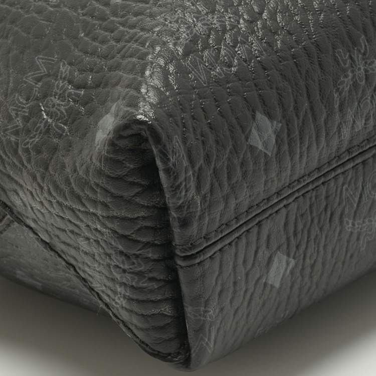 Pre Owned MCM Black Visetos Coated Canvas and Leather Klara Shoulder Bag